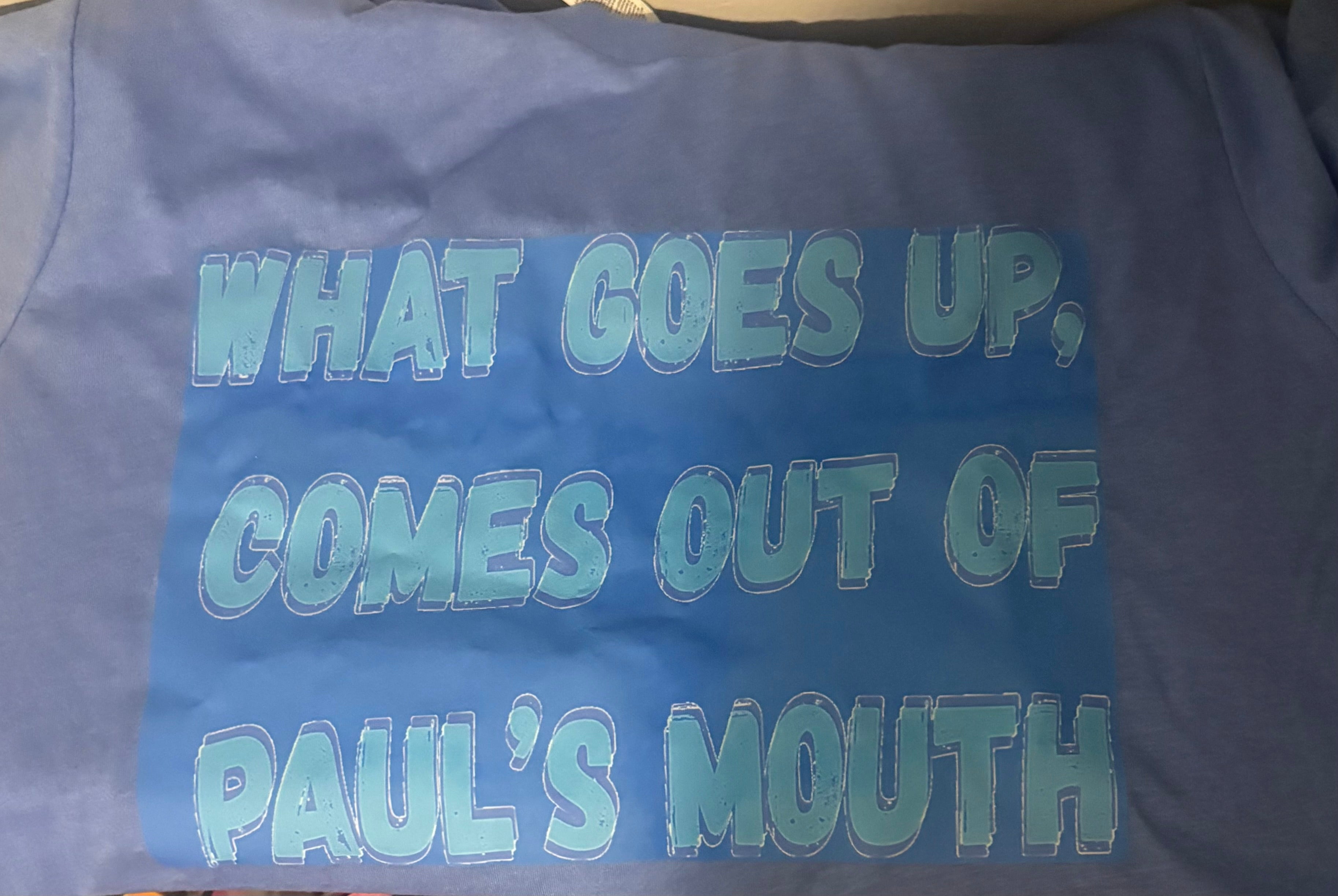 T shirts with text